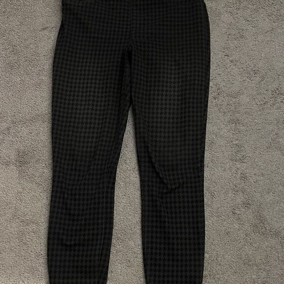 Super cute Grey and black Spanx houndstooth pants size large - Picture 4 of 6